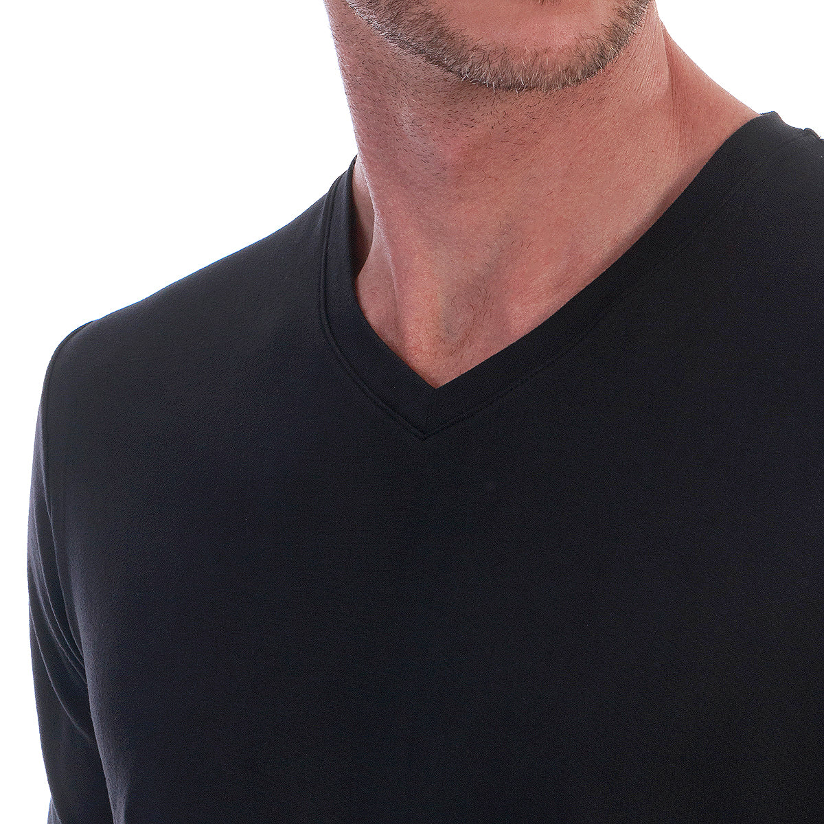 Playera Cuello En V Hombre Manga Corta Básica