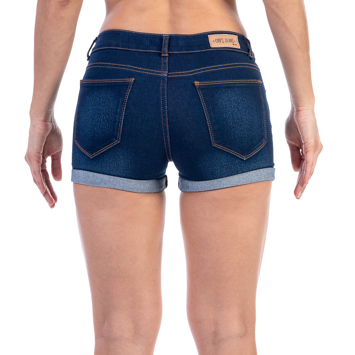 Short Mezclilla Stretch Mujer Con Dobladillo Envuelto