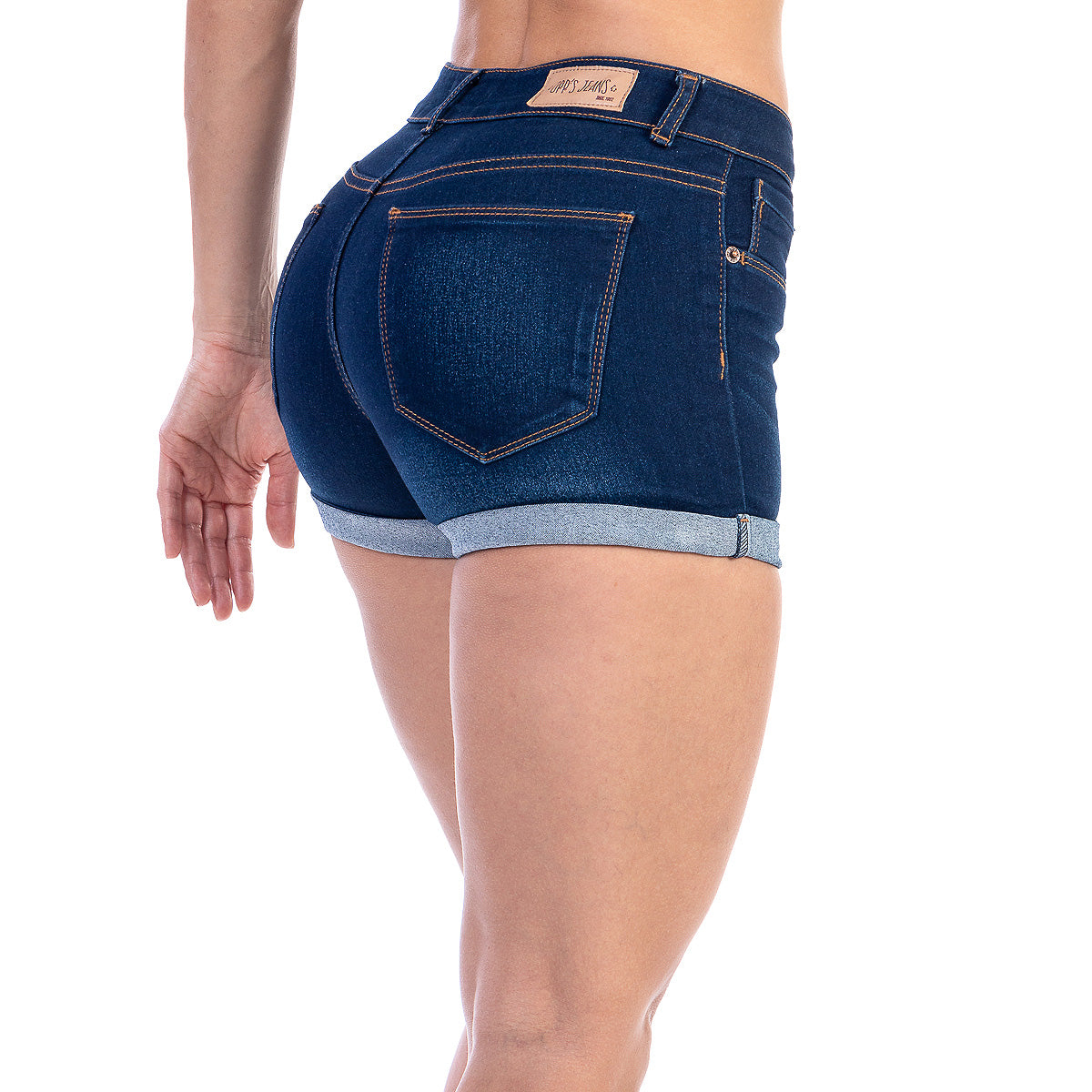 Short Mezclilla Stretch Mujer Con Dobladillo Envuelto