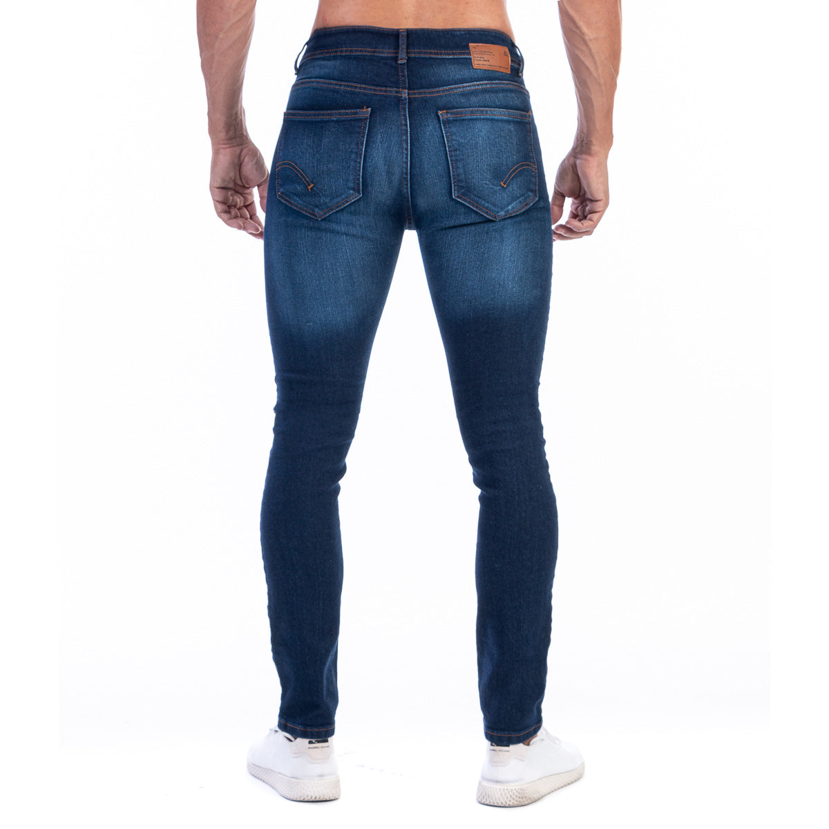 Pantalón Mezclilla Stretch Hombre Stone Wash Premium