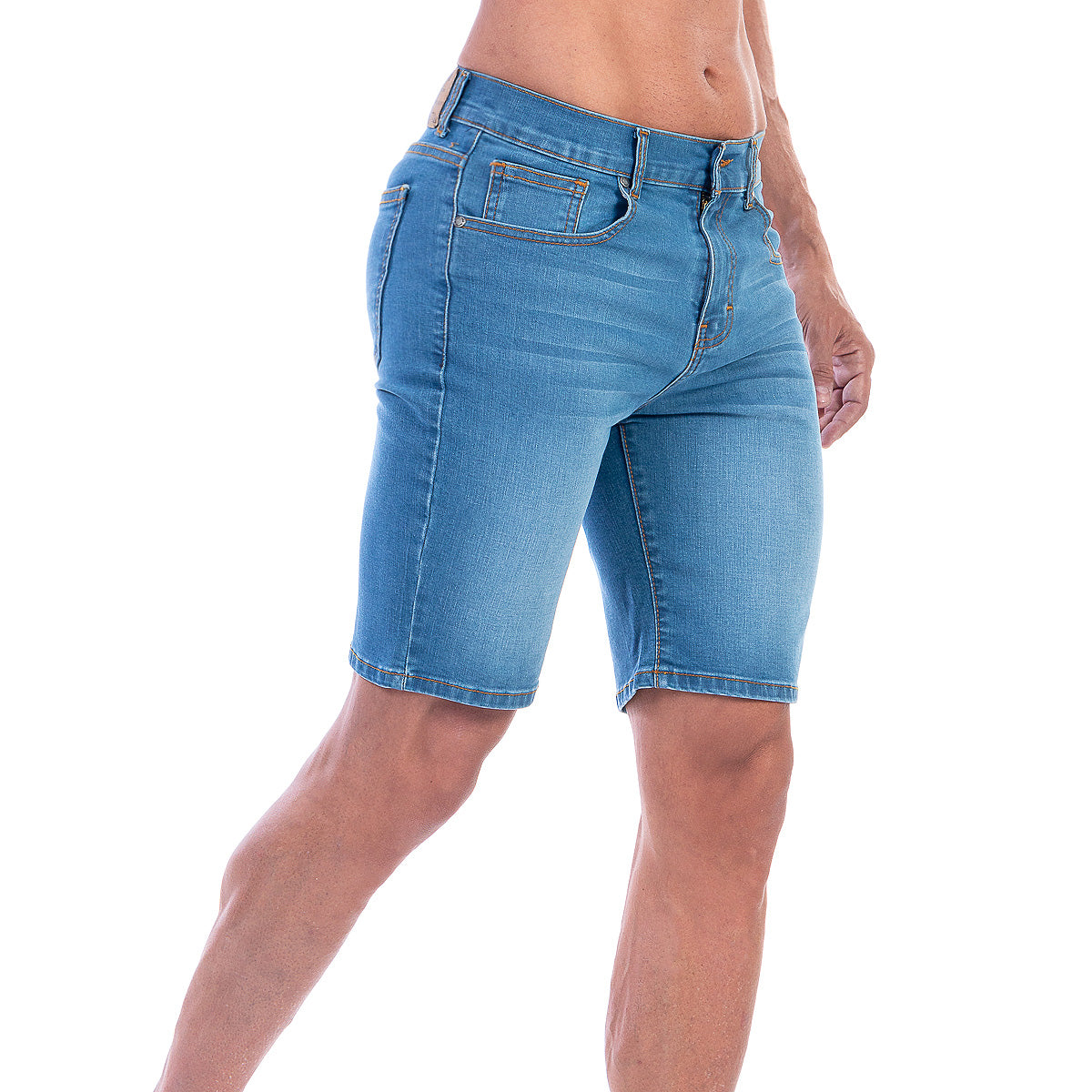 Bermuda Mezclilla Stretch Hombre Slim Fit