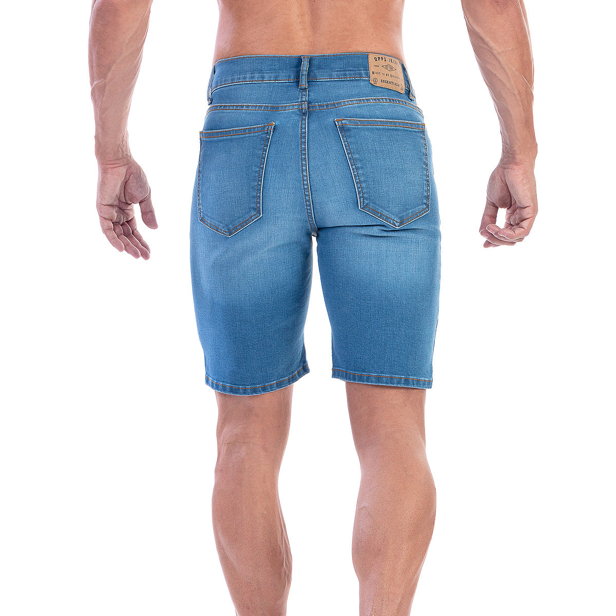 Bermuda Mezclilla Stretch Hombre Slim Fit