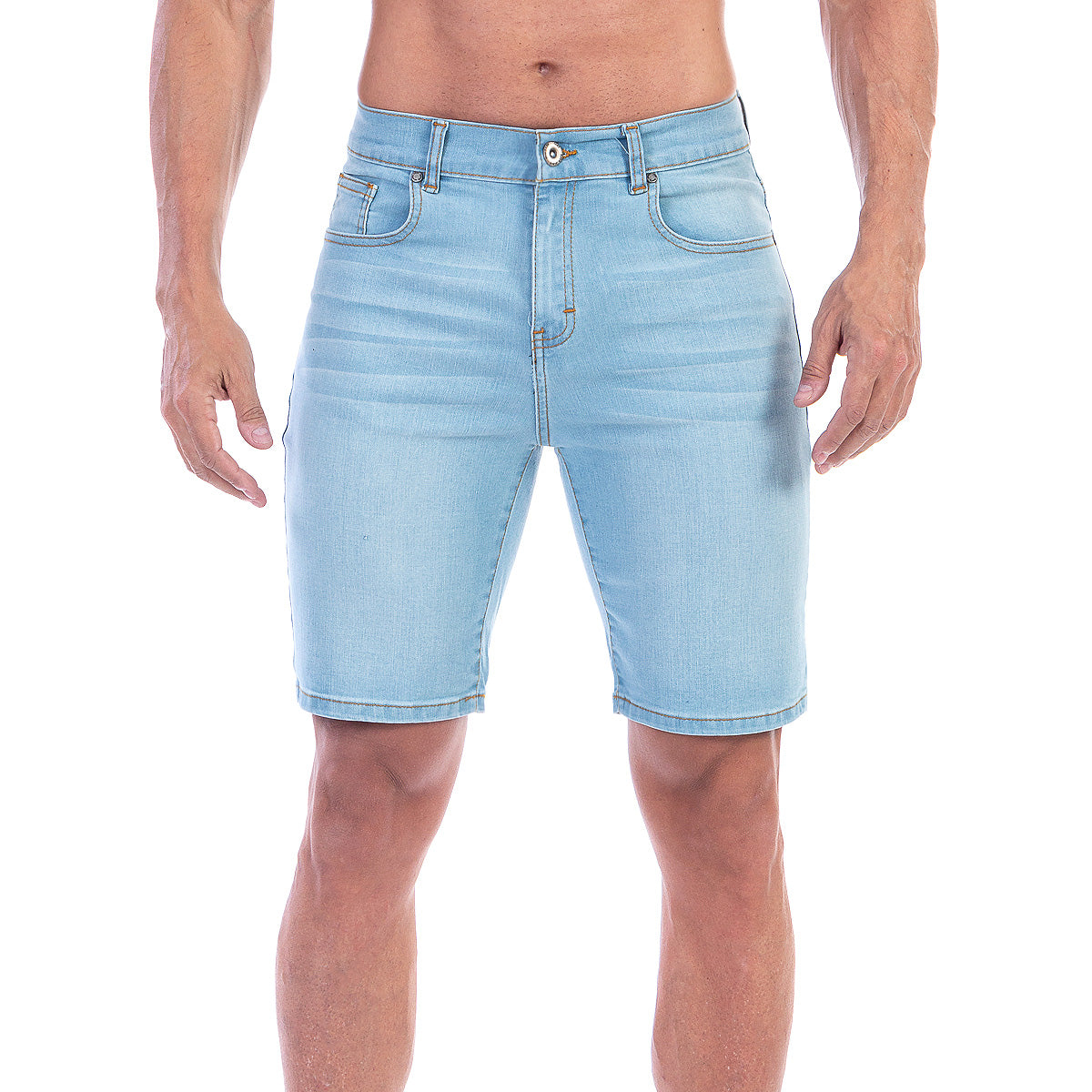 Bermuda Mezclilla Stretch Hombre Slim Fit