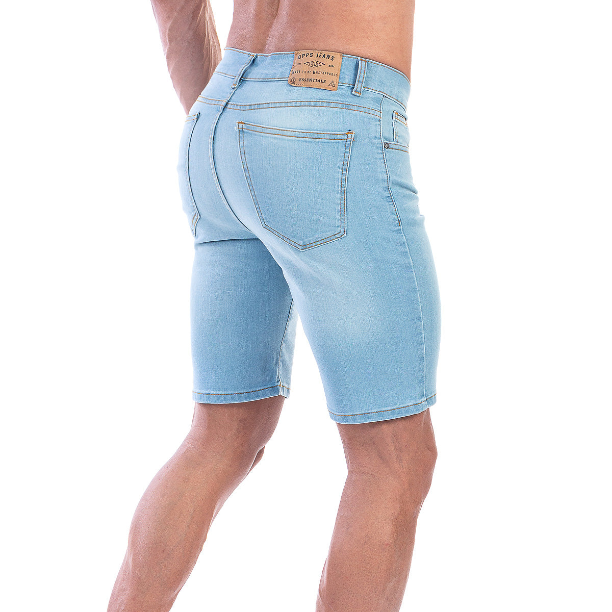 Bermuda Mezclilla Stretch Hombre Slim Fit