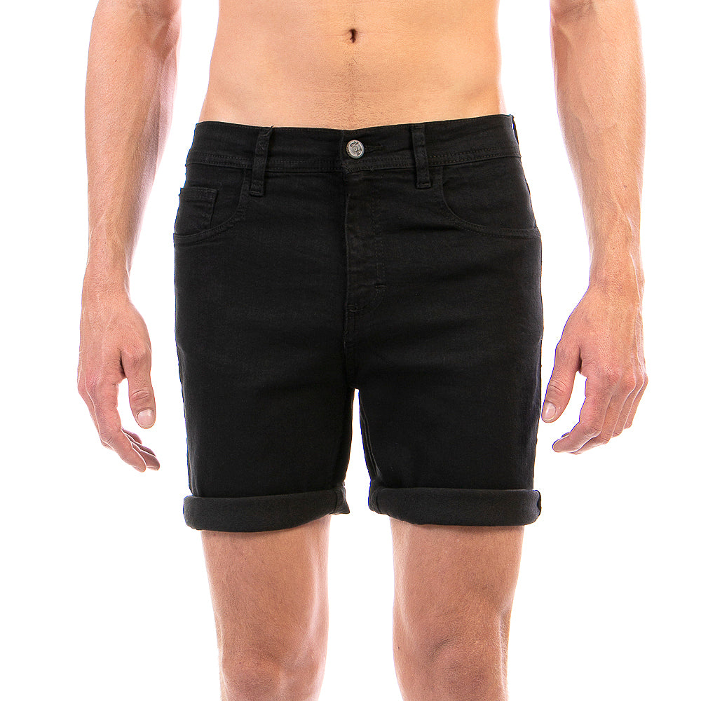 Bermuda Mezclilla Stretch Hombre Slim Fit