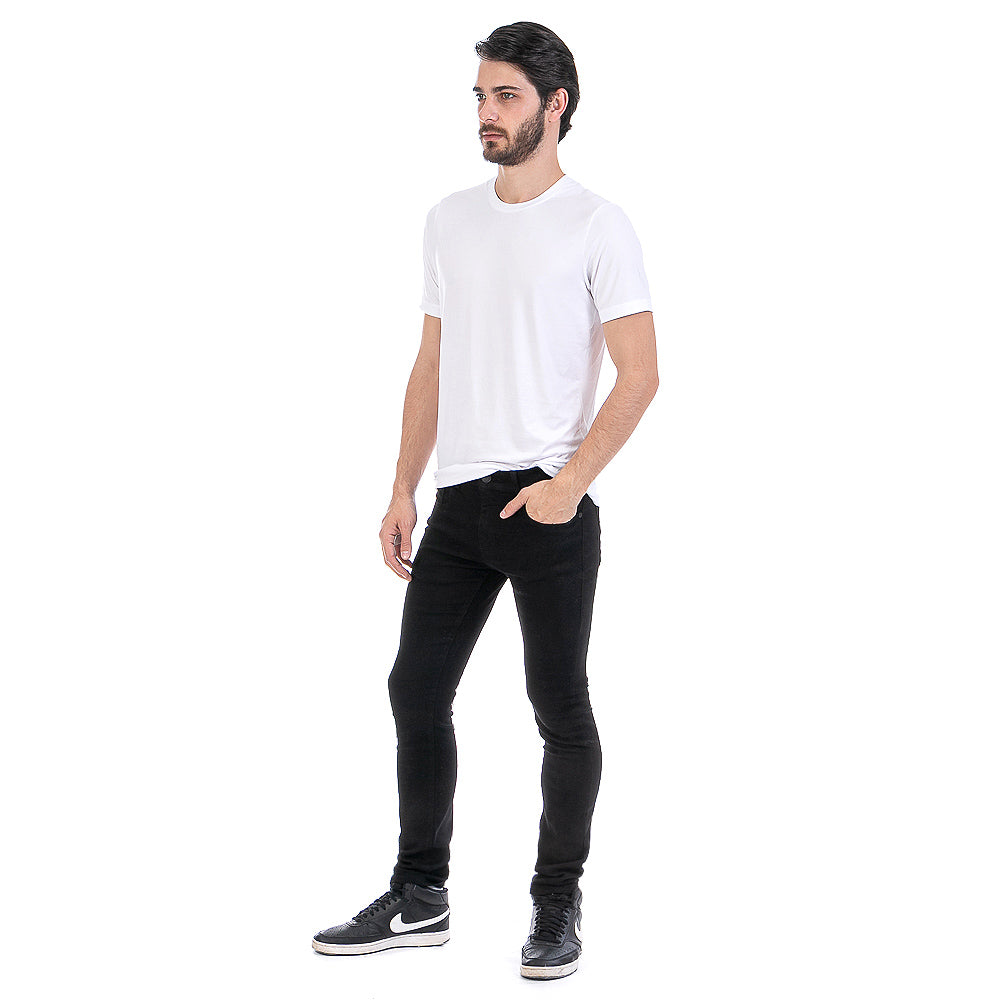 Pantalón Mezclilla Stretch Hombre Bolsas Seccionadas