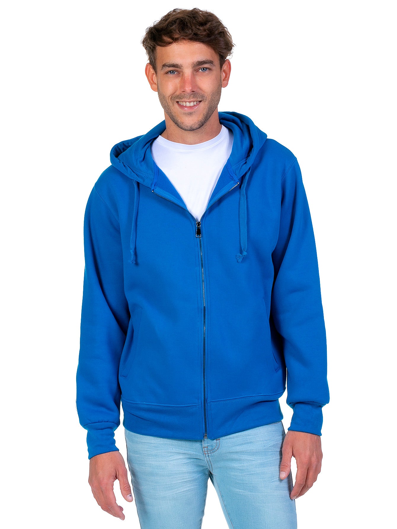 Sudadera Abierta Para Hombre Con Cierre Metálico