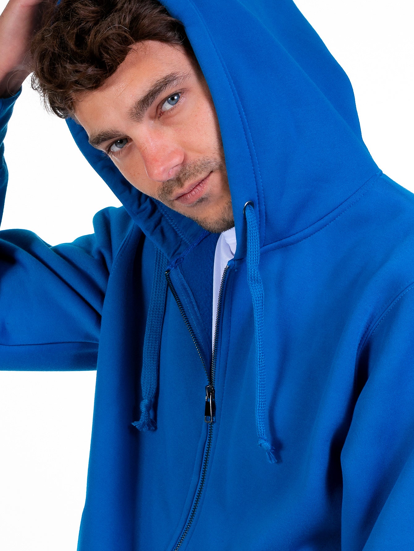 Sudadera Abierta Para Hombre Con Cierre Metálico