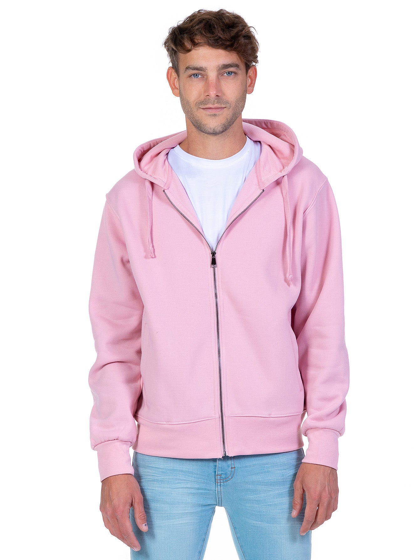 Sudadera Abierta Para Hombre Con Cierre Metálico