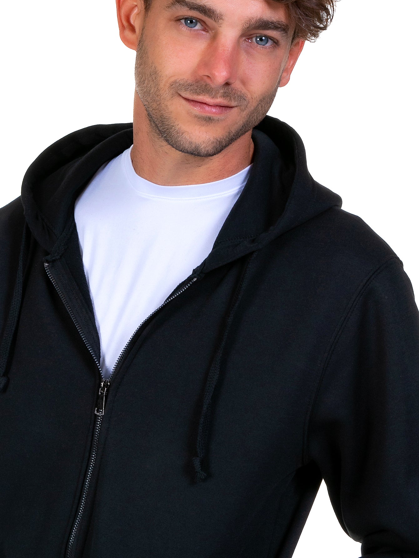 Sudadera Abierta Para Hombre Con Cierre Metálico