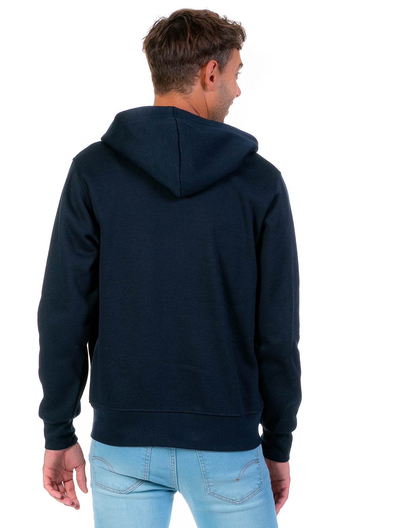 Sudadera Abierta Para Hombre Con Cierre Metálico