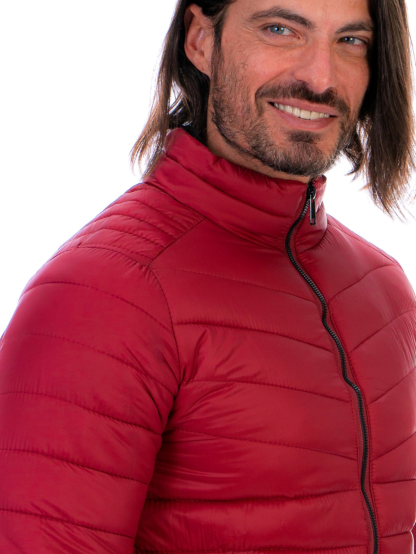 Chamarra Capitonada Para Hombre Con Forro De Peluche Fino