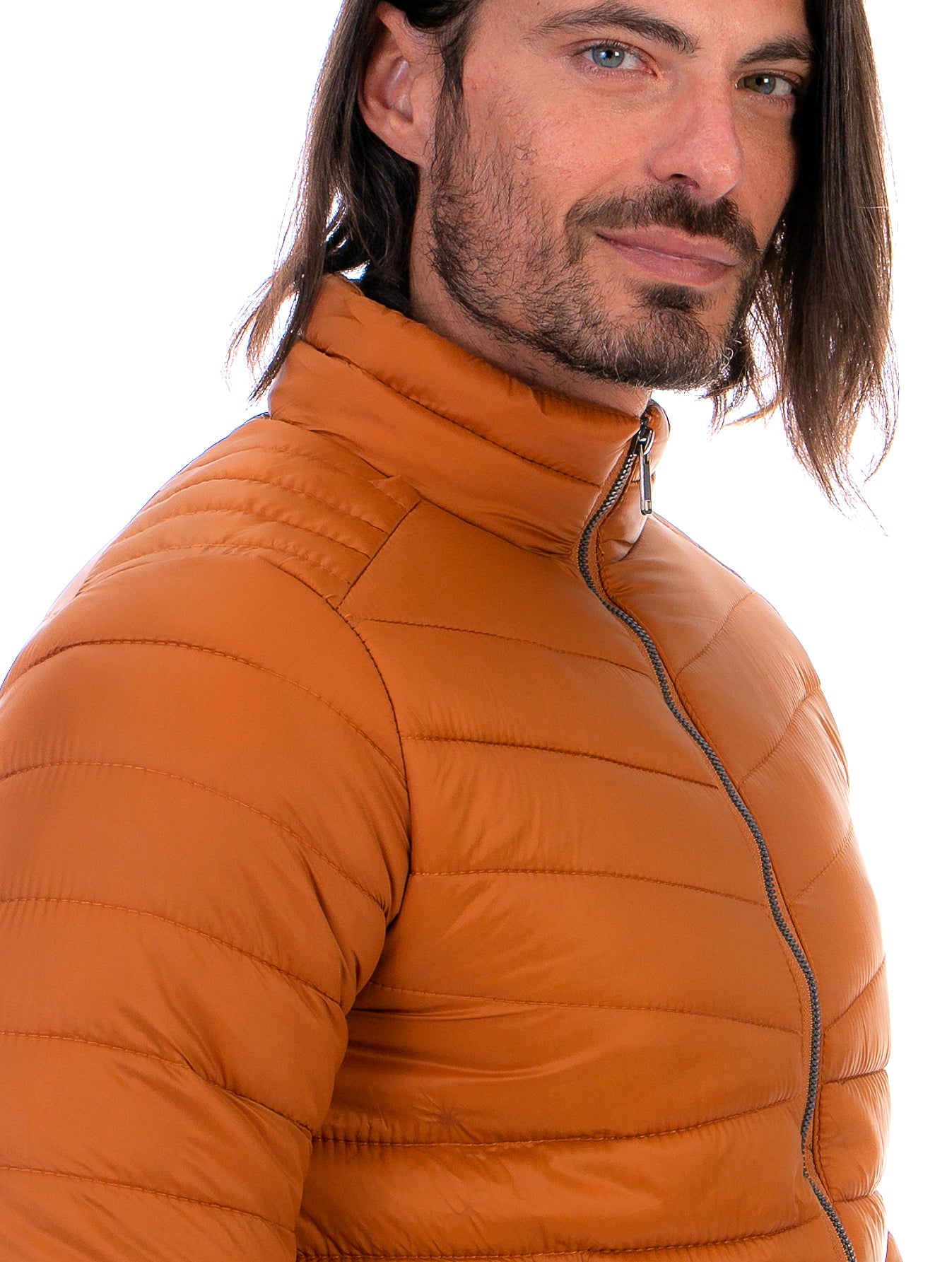 Chamarra Capitonada Para Hombre Con Forro De Peluche Fino