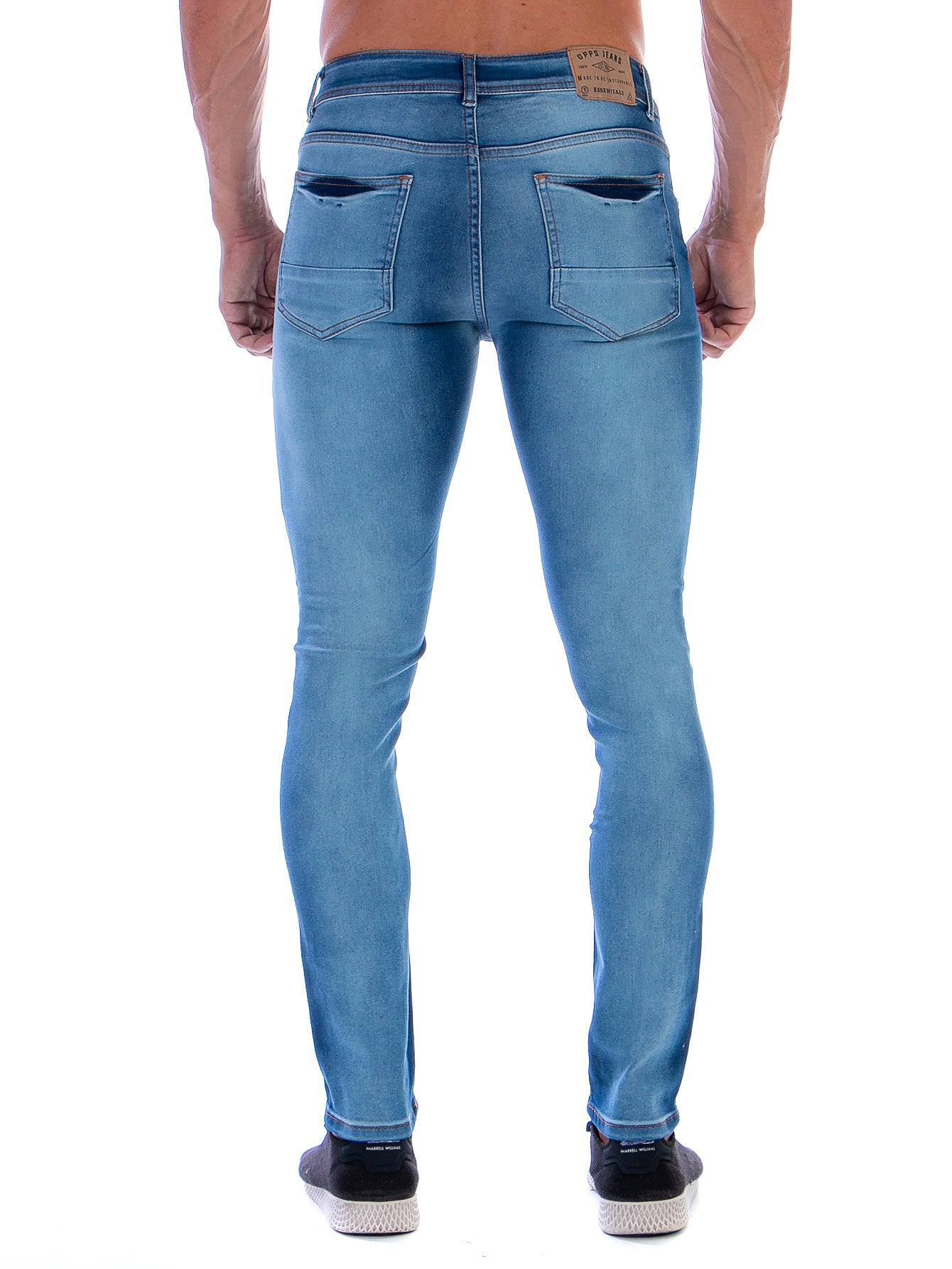 Pantalón Mezclilla Stretch Para Hombre Corte Skinny