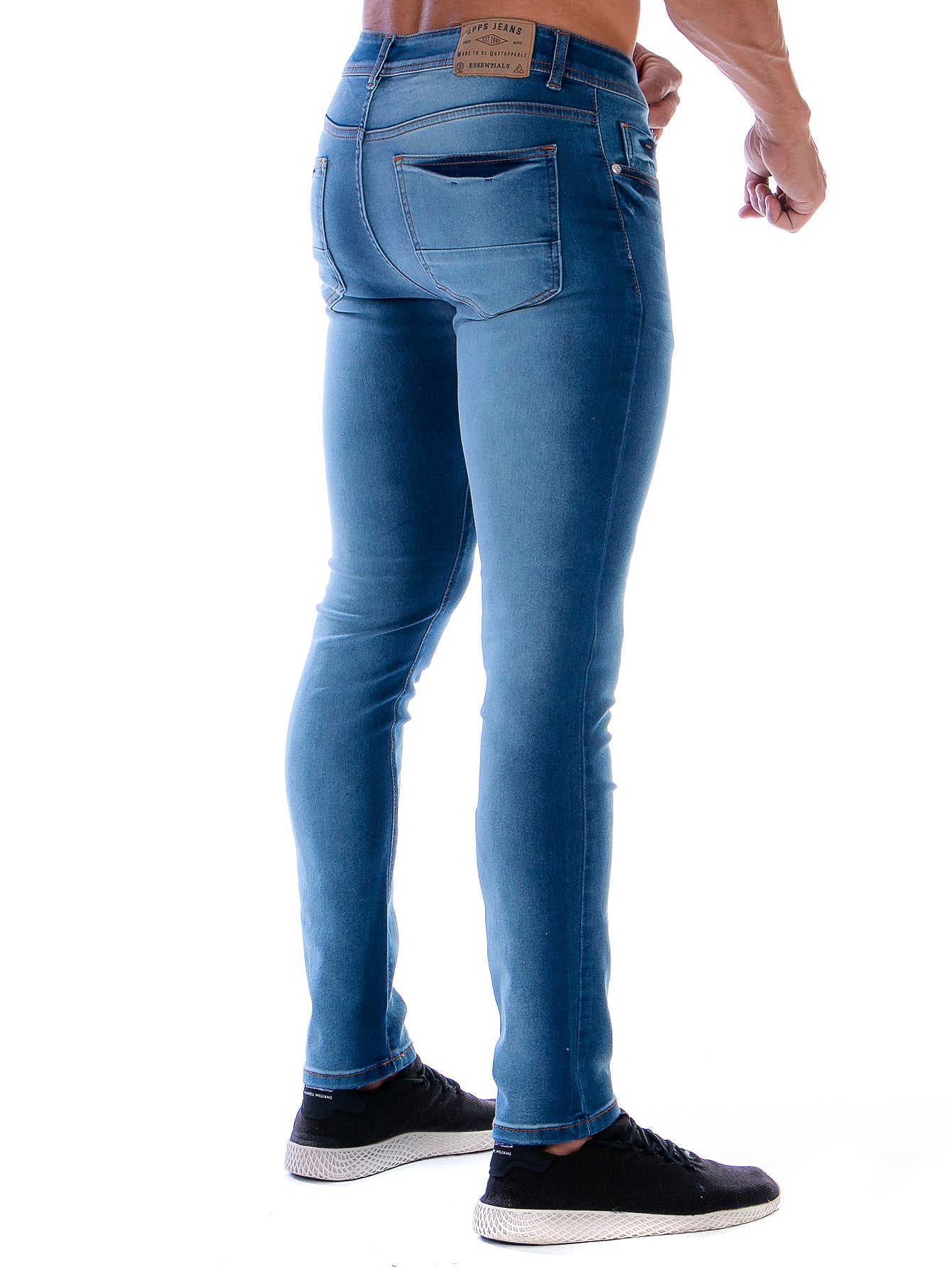 Pantalón Mezclilla Stretch Para Hombre Corte Skinny