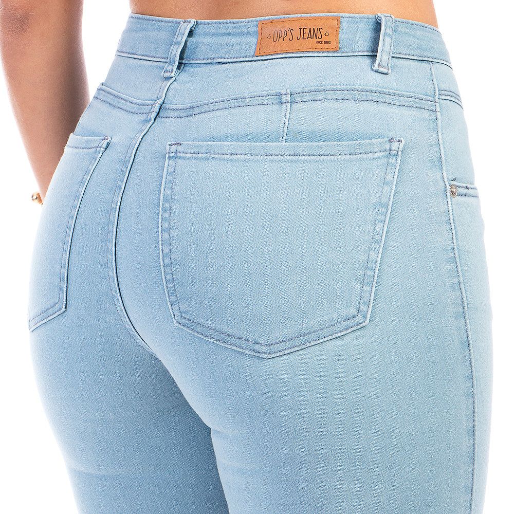 Pantalón Mezclilla Stretch Mujer De Raya Vertical