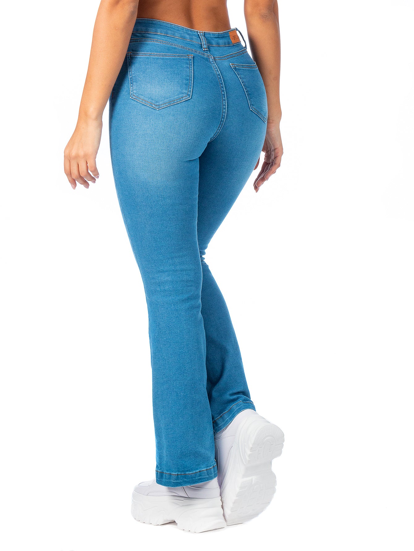 Pantalón Mezclilla Stretch Mujer Corte Campana