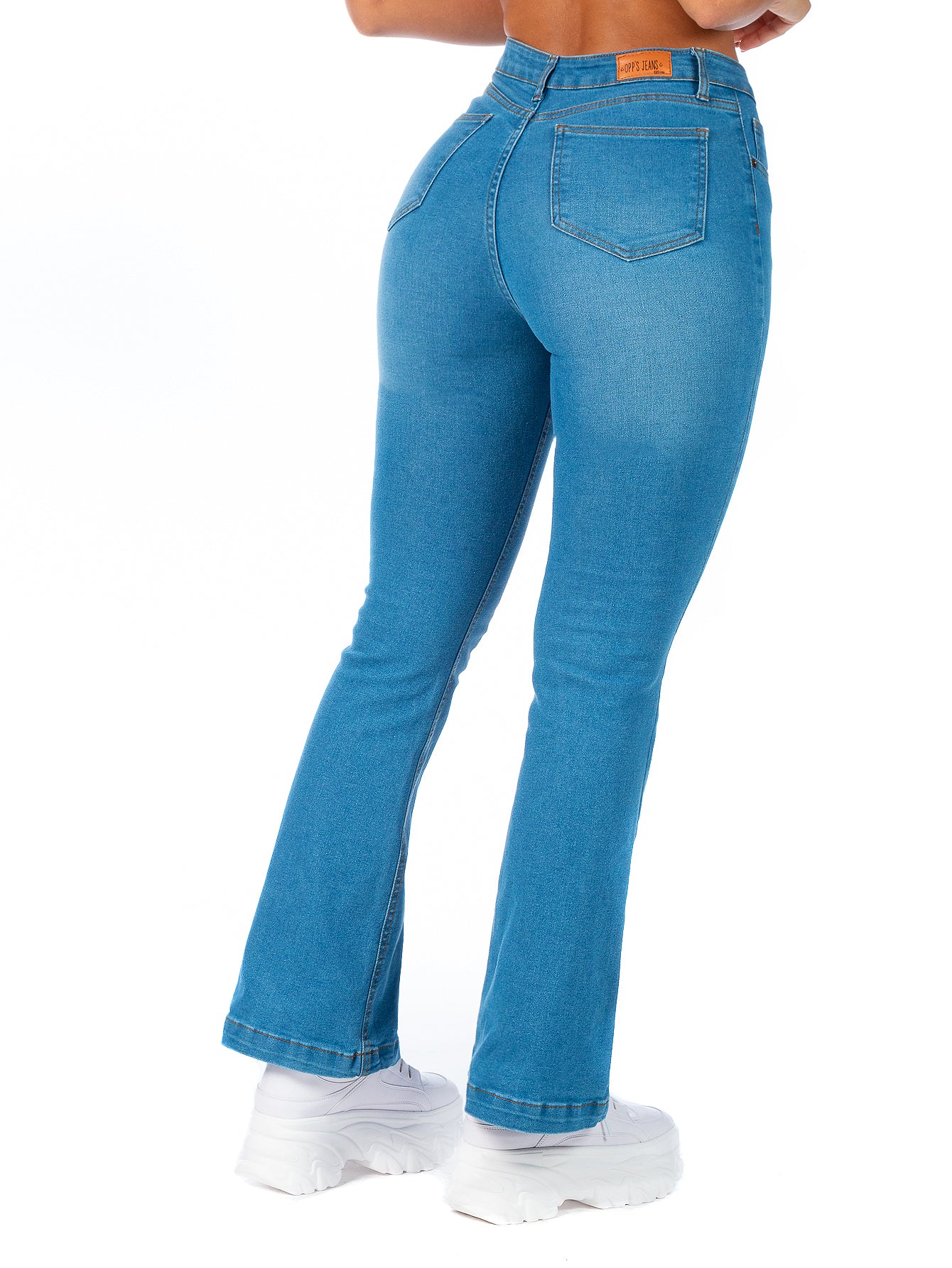 Pantalón Mezclilla Stretch Mujer Corte Campana