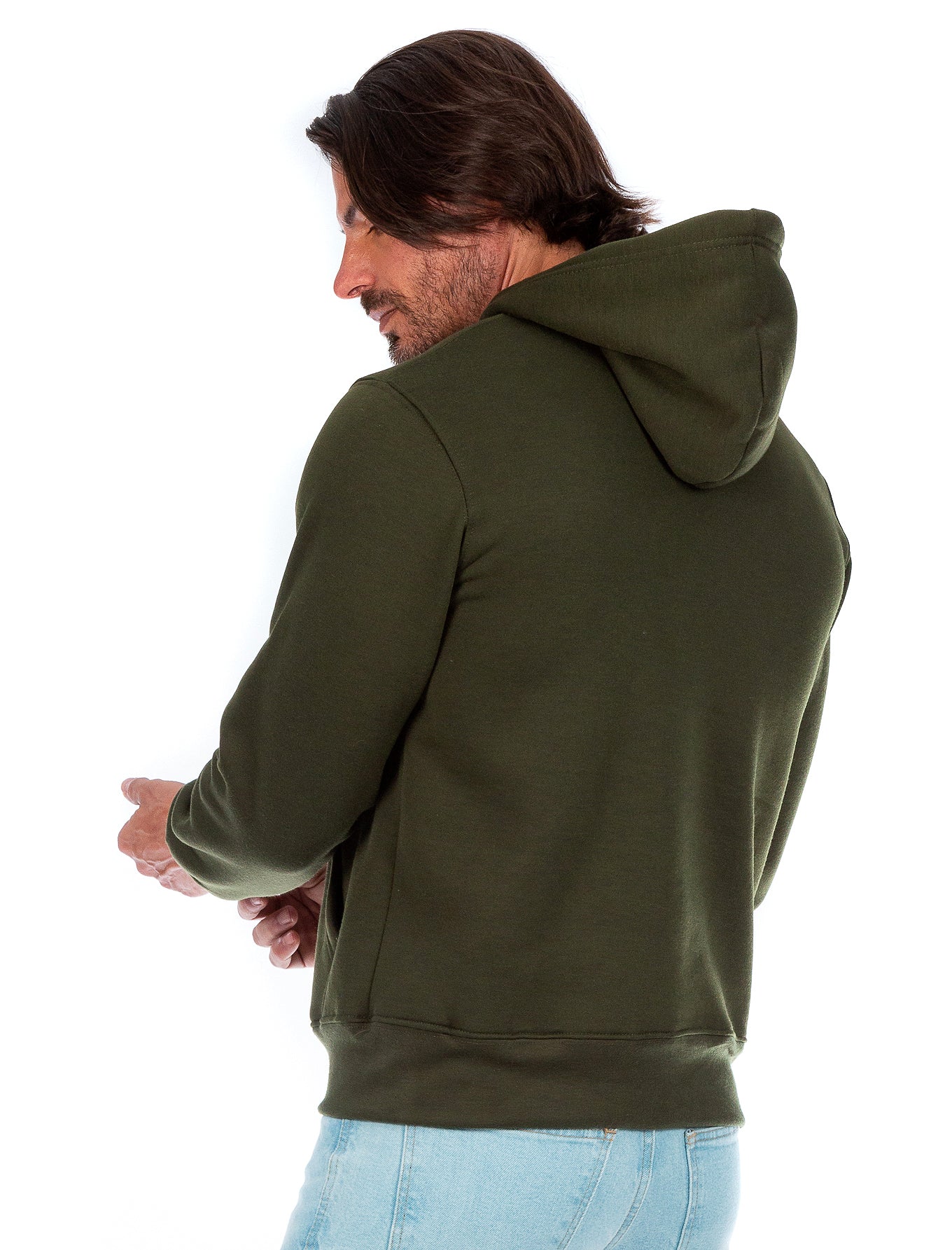 Sudadera Cerrada Para Hombre Con Capucha