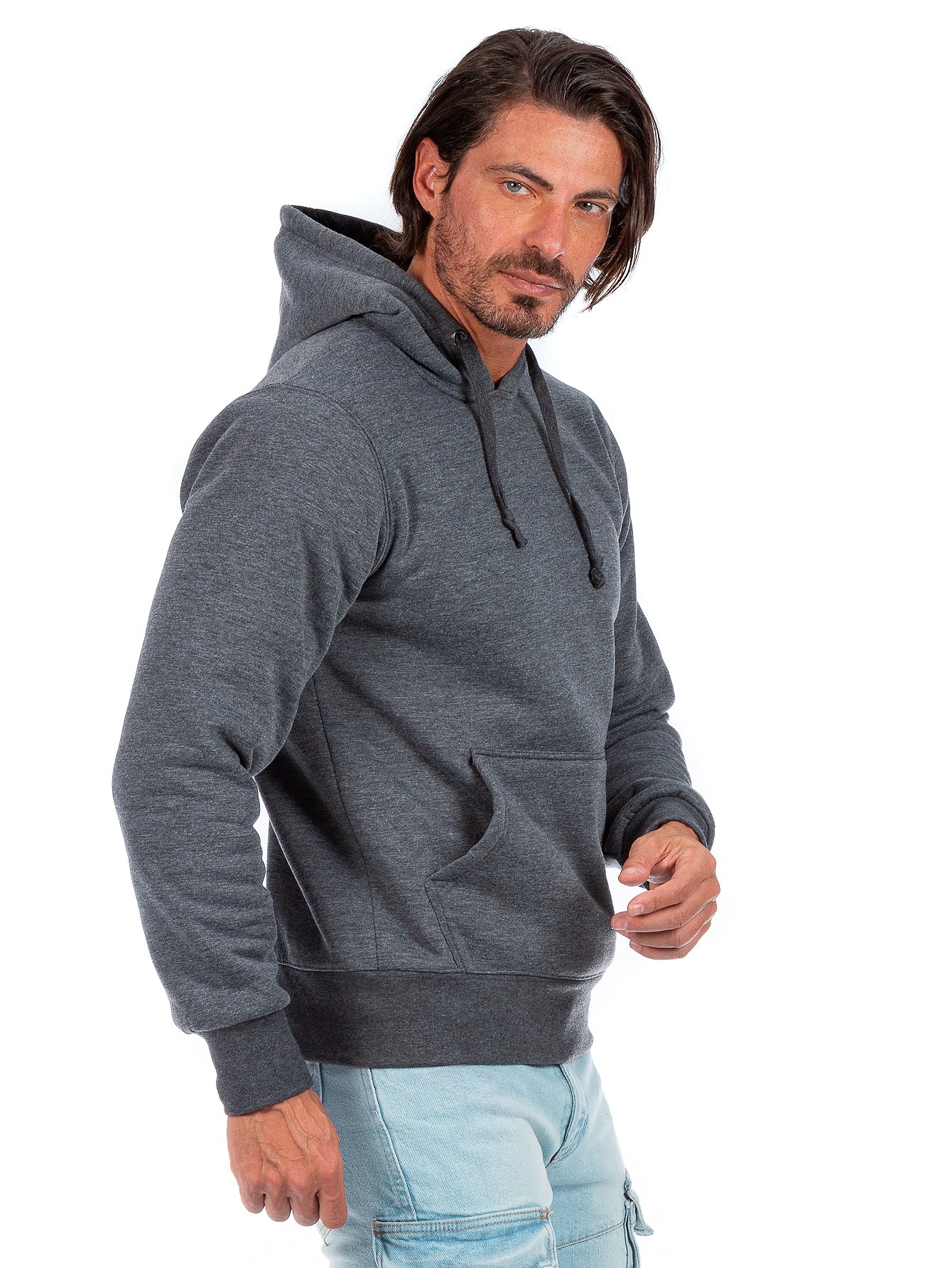 Sudadera Cerrada Para Hombre Con Capucha