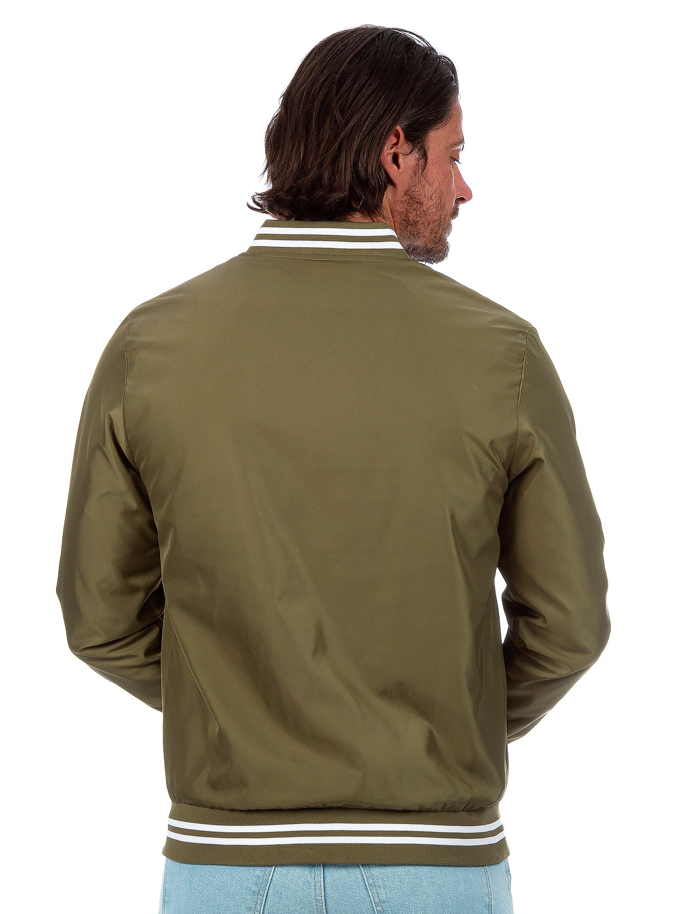 Chamarra Universitaria Para Hombre Con Bolsillos