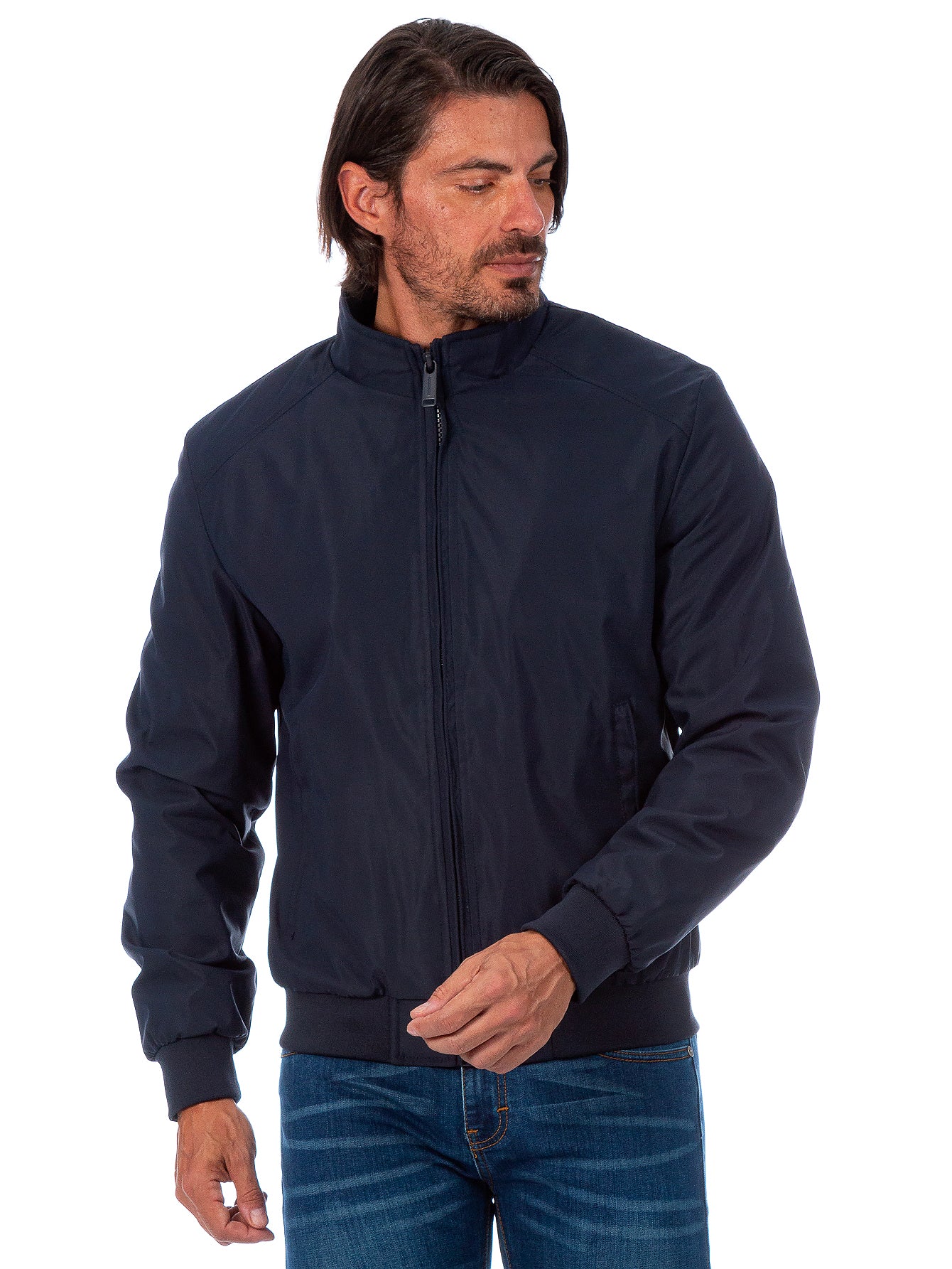 Chamarra Hombre Impermeable Forro De Peluche Con Bolsillos