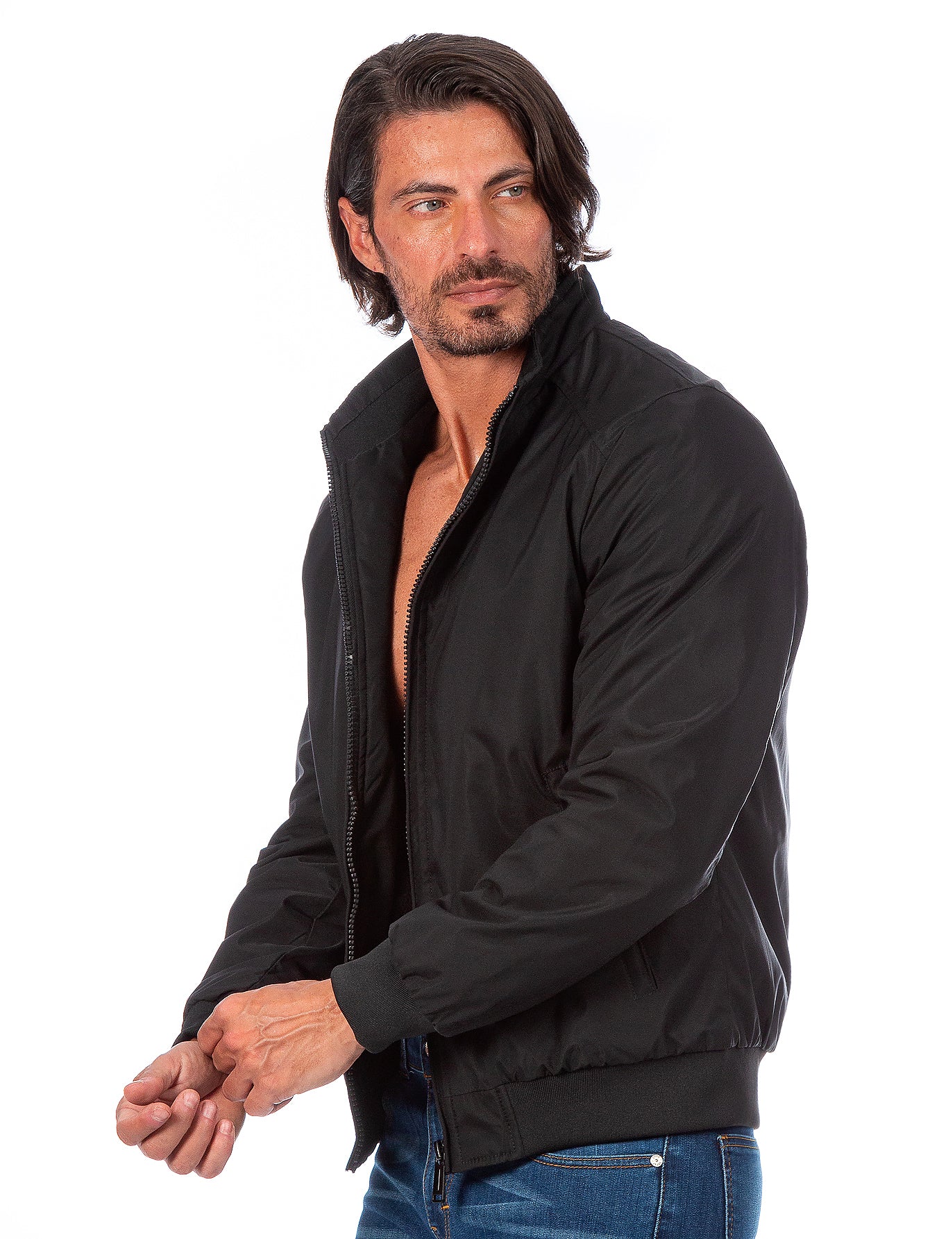 Chamarra Hombre Impermeable Forro De Peluche Con Bolsillos