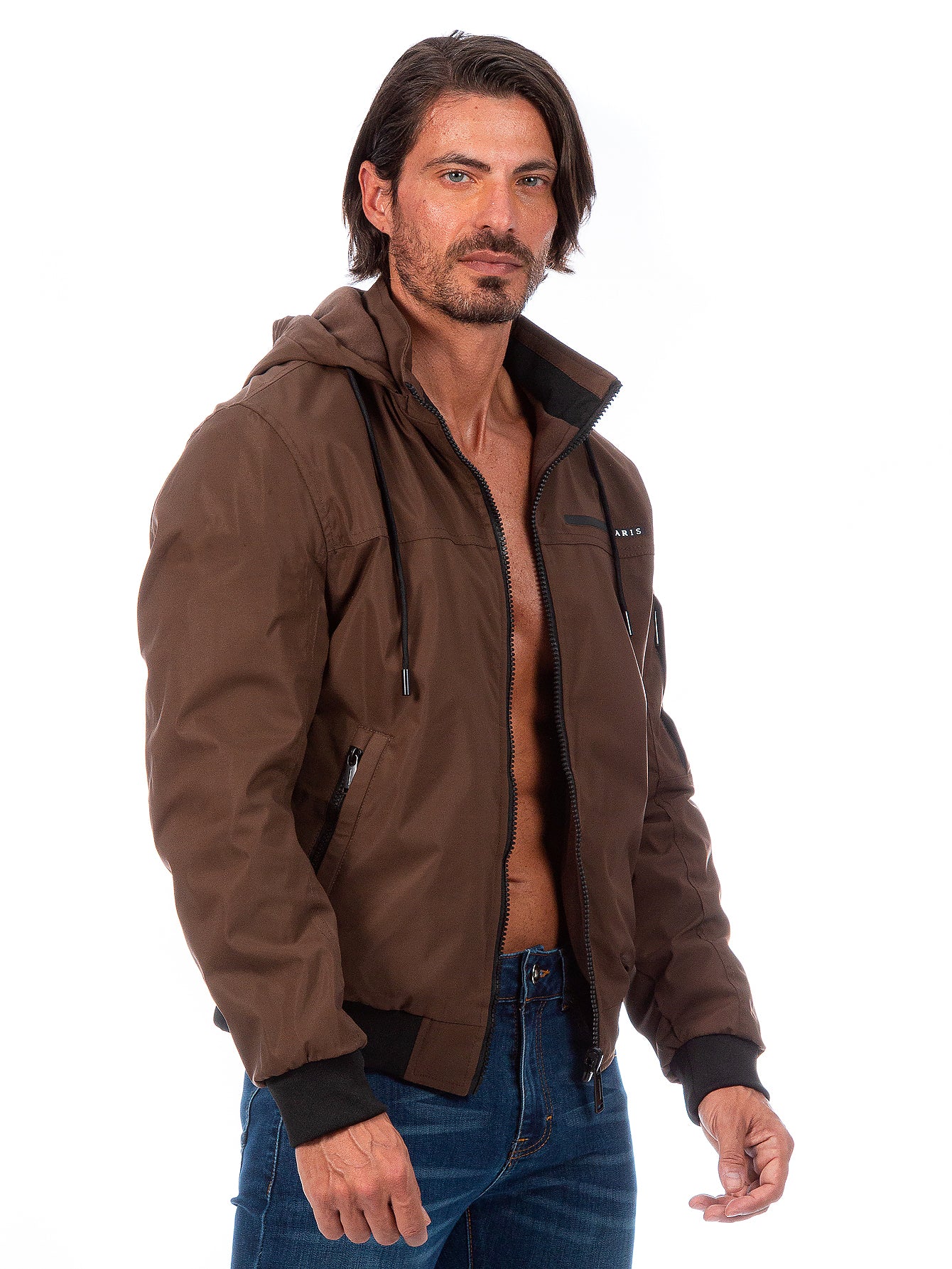 Chamarra Reversible Para Hombre Con Capucha Desmontable