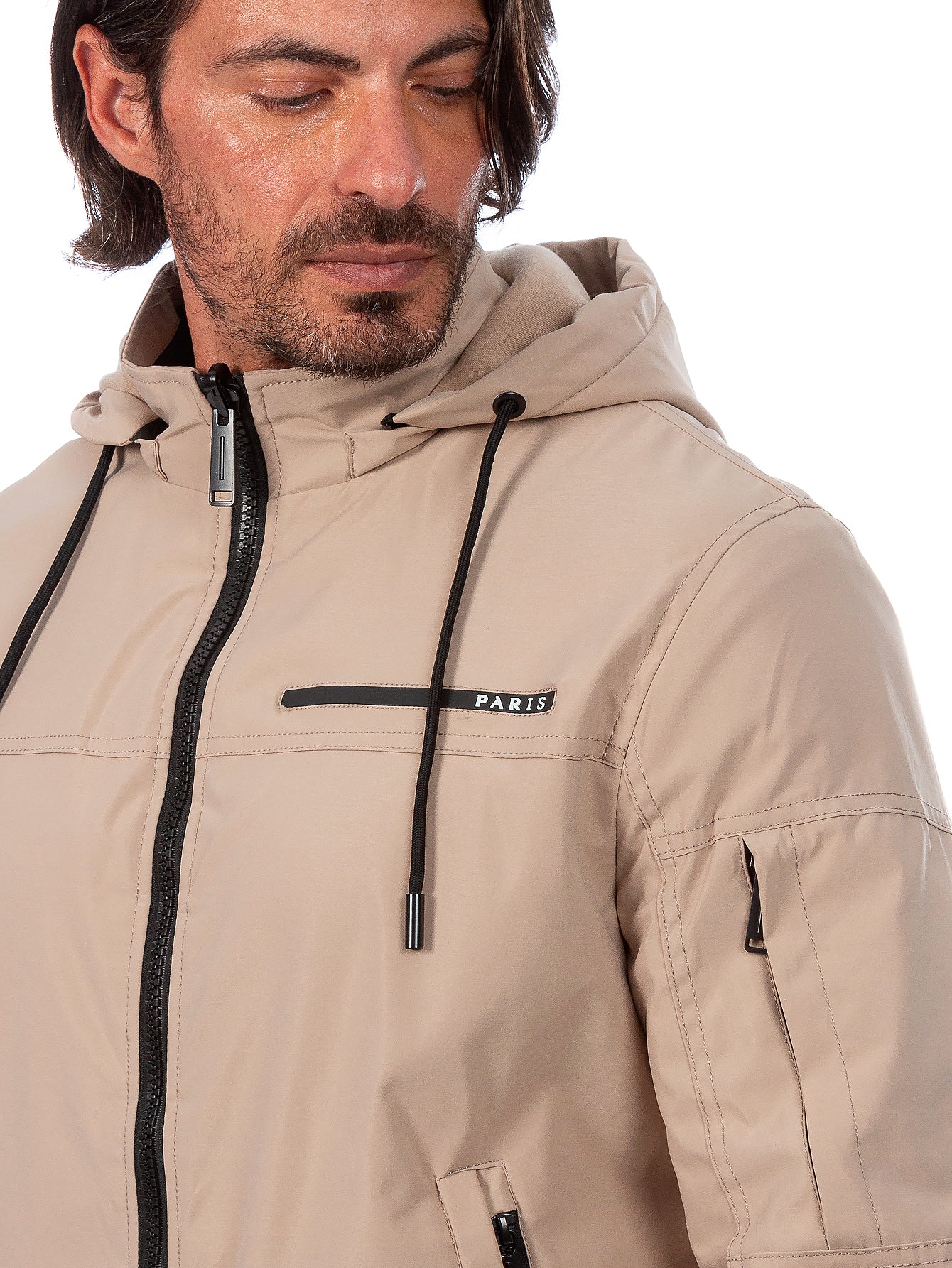 Chamarra Reversible Para Hombre Con Capucha Desmontable