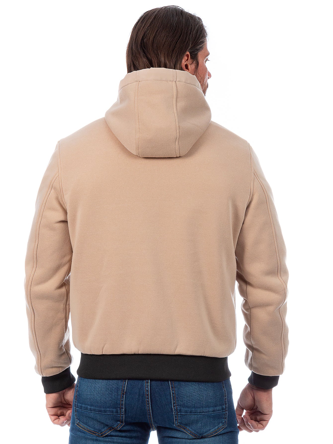 Chamarra Reversible Para Hombre Con Capucha Desmontable